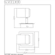 Plafoniera tip spot Lucide LENNERT metal negru crom satinat GU10-LED IP20 - 26957/05/30
