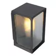 Aplica de perete Lucide CAGE sticla antracit opal E27-LED IP44 - 27804/01/29