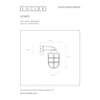 Aplica de perete Lucide LEWIS plastic negru E27 IP44 - 29899/01/30