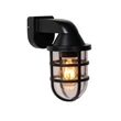 Aplica de perete Lucide LEWIS stil modern plastic negru forma ovala E27 IP44 - 29899/01/30