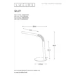 Veioza Lucide GILLY metal alb LED IP20 - 36612/03/31