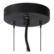 Pendul Lucide OLIVIA sticla gri fumuriu negru E27 IP20 - 45401/50/65