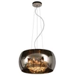 Pendul Lucide PEARL stil modern sticla crom gri fumuriu forma rotund G9 IP20 - 70463/05/11