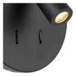 Aplica de perete Lucide BENTJER metal negru LED IP20 - 79201/09/30