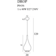 DROP - Maxlight-P0436 - Pendul