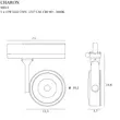 CHARON - Maxlight-S0014 - Spot pentru sistem cu sina trifazata