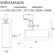 SHINEMAKER - Maxlight-S0015 - Spot pentru sistem cu sina trifazata