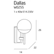 DALLAS - Maxlight-W0255 - Aplica de perete