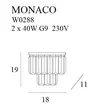 MONACO - Maxlight-W0288 - Aplica de perete