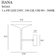 HANA - Maxlight-W0303 - Aplica de perete