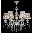 Candelabru Maytoni GRACE organza alb 6x E14 - ARM247-06-G