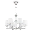 Candelabru Maytoni RIVERSIDE textil alb 6x E14 - MOD018PL-06CH
