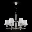 Candelabru Maytoni RIVERSIDE textil alb 6x E14 - MOD018PL-06CH