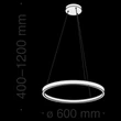 Pendul Maytoni RIM aluminiu negru 1x LED - MOD058PL-L32B4K