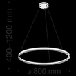 Pendul Maytoni RIM aluminiu negru 1x LED - MOD058PL-L42B4K