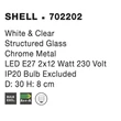 SHELL - NovaLuce-702202 - Plafoniera