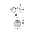 FIUMICINO - NovaLuce-770010 - Aplica de perete