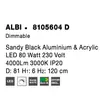 ALBI - NovaLuce - NL-8105604D - Pendul