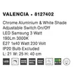 VALENCIA - NovaLuce-8127402 - Aplica de perete