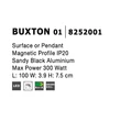 BUXTON 01 - NovaLuce-8252001 - Sina magnetica