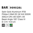 BAR - NovaLuce-9090281 - Corp pentru sistem de sina