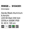 RINGS - NovaLuce-9104351 - Pendul