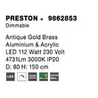PRESTON - NovaLuce-9862853 - Pendul