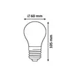 Bec filament dimabil E27-LED 7,2W 3000K 806lm 360° - 1550