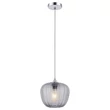 Pendul Rabalux MONET E27 metal crom sticla sticla fumuriu - 3177