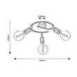 Spot Rabalux FIDEL E27 metal auriu antic - 3216