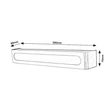 Aplica baie Rabalux JAKUB LED metal crom plastic alb - 3480