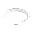 Plafoniera Rabalux MAPLE LED metal lemn negru mat plastic alb - 3528