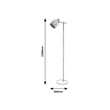 Lampadar Rabalux ALBERTA E27 metal auriu metal alb - 5091