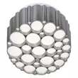 Plafoniera Rabalux ANDELA LED metal argintiu acril - 6039