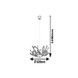 Pendul Rabalux ROMILLI LED metal auriu plastic - 6550