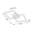Plafoniera Rabalux ASHTON LED metal negru mat plastic alb - 6589