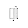 Aplica exterior Rabalux MENDOZA LED aluminiu antracit plastic alb - 7109