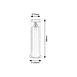 Stalp exterior Rabalux LISBON LED metal otel inoxidabil plastic transparent - 7828