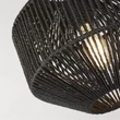 WICKER - Searchlight-11203-1BK - Pendul