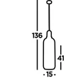 PIPETTE - Searchlight-46641-1AC - Pendul