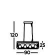 SQUARE WOVEN - Searchlight-54741-4NA - Pendul