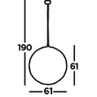 GALAXY - Searchlight-6503-600-LED - Pendul