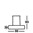 CHASSIS - Searchlight-7335-5BK - Pendul