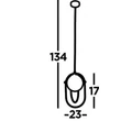 AXIS - Searchlight-9131BK - Pendul