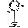 DISCUS - Searchlight-EU3070BG - Veioza