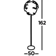 DISCUS - Searchlight-EU3079BG - Lampadar