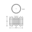 Plafoniera Zuma ALEXANDRIA G9, cristal, auriu - ZU-C0556-06D-V7V7