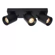 Plafoniera tip spot Lucide NIGEL aluminiu negru GU10-LED IP20 - 09929/15/30