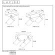 Plafoniera tip spot Lucide GRONY metal negru auriu mat-alama GU10-LED IP20 - 17998/10/30