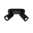 Plafoniera tip spot Lucide XYRUS aluminiu negru GU10-LED IP20 - 23954/11/30